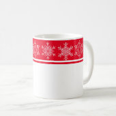 Mug Les flocons de neige de Noël (Devant droit)