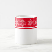 Mug Les flocons de neige de Noël (Centre)