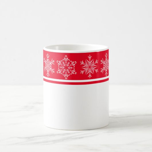 Mug Les flocons de neige de Noël (Centre)