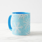 Mug Les flocons de neige, muqueuse (Devant gauche)
