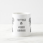 Mug Les furets Jouer à des jeux vidéo Drôle Cartoon (Centre)