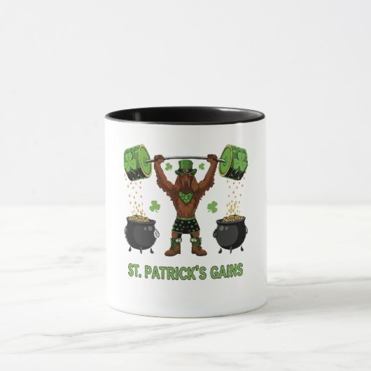 Mug Les gains de la Saint-Patrick obtiennent un poids  (Centre)