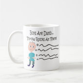 Mug Les garçons sont les "roches muettes de jet à eux (Gauche)