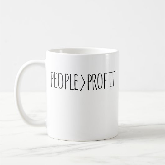 Mug Les gens avant le profit (Gauche)