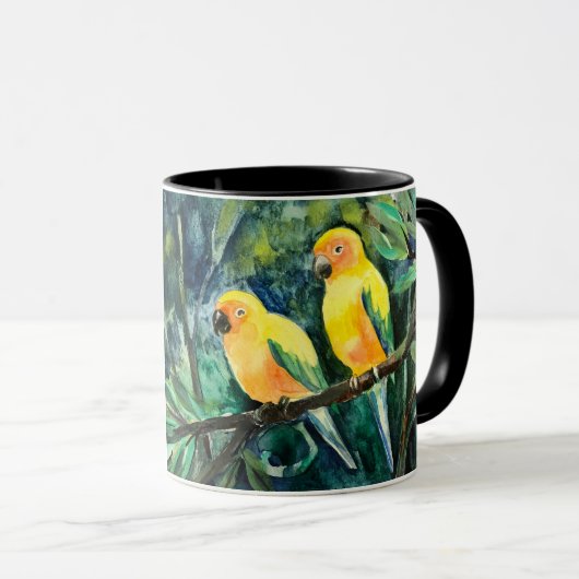 Mug Les gens cools ont des perroquets (Devant droit)