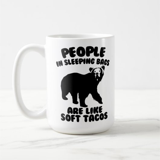 Mug Les gens dans des sacs de couchage sont comme les (Gauche)