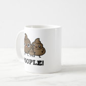 Mug Les gens Drôle Poop Les gens Pun (Devant gauche)
