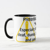 Mug Les gens prétentieux sont "drôles !"   (Gauche)