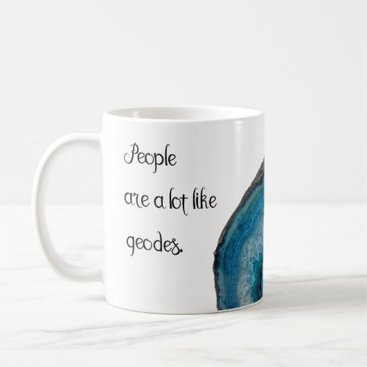 Mug Les gens sont beaucoup comme l'agate de bleu de (Gauche)
