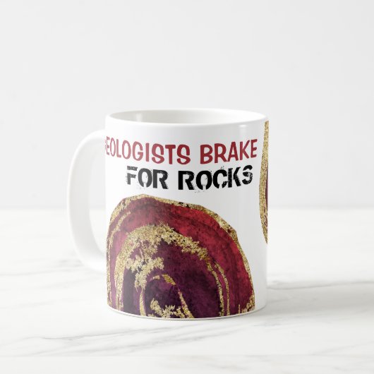 Mug *~* LES GÉOLOGUES FREINENT POUR LA Parties scintil (Devant gauche)
