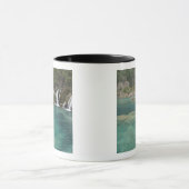 Mug Les gisements minéraux rendent les cascades et les (Centre)