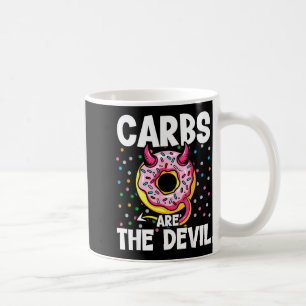 Mug Les glucides sont le diable Funny Donut Diet Résol