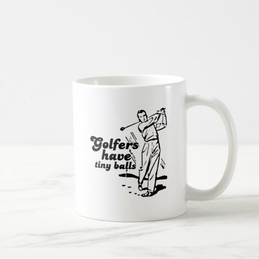 Mug Les golfeurs ont de petites balles (Droite)