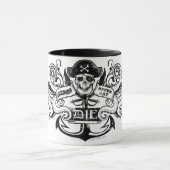 Mug Les Goonies "Never Say Die" Pirate Ancre Badge (Centre)