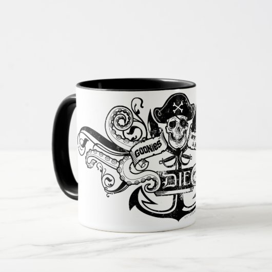 Mug Les Goonies "Never Say Die" Pirate Ancre Badge (Devant gauche)
