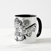 Mug Les Goonies "Never Say Die" Pirate Ancre Badge (Devant droit)