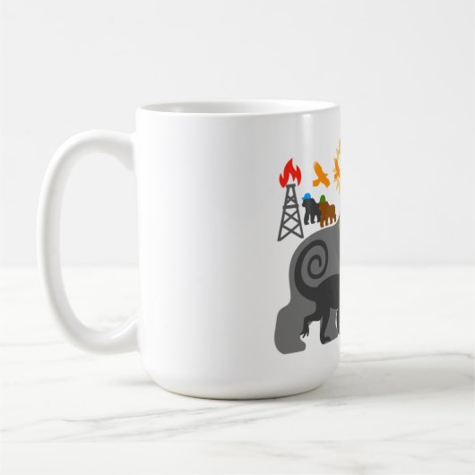 Mug Les gorilles au travail (Gauche)