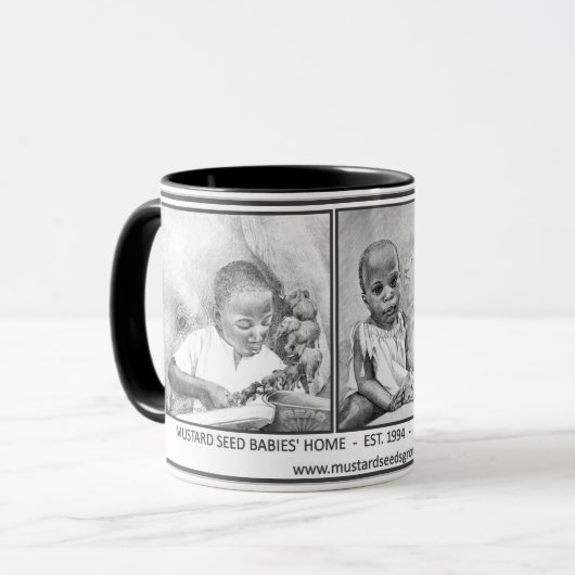 MUG LES GRAINES DE MOUTARDE ÉLÈVENT - LA CONCEPTION DE (Devant gauche)