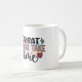 Mug Les grandes choses prennent des temps (Devant droit)