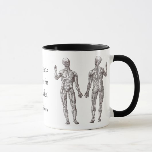 Mug Les grandes idées proviennent des muscles (Droite)