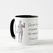 Mug Les grandes idées proviennent des muscles (Devant gauche)