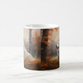 Mug Les grandes Pyrénées à l'automne Feuilles automne (Centre)