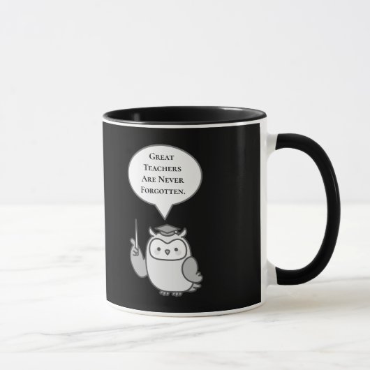 Mug Les Grands Enseignants Ne Sont Jamais Oubliés Mign (Droite)