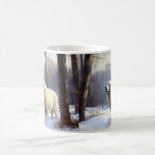 Mug Les Grands Pyrénées Laissent Neige Noël (Centre)