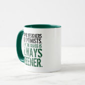 Mug Les graphistes drôles sont des optimistes... (Devant gauche)