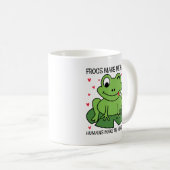Mug Les grenouilles me rendent heureux Les humains me  (Devant droit)