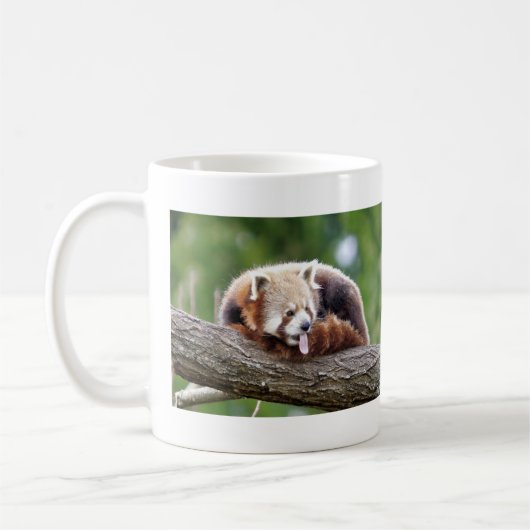 Mug Les grenouilles photo panda rouge. Panda roux. ani (Gauche)