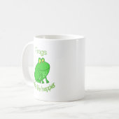 Mug Les grenouilles rendent la vie plus heureuse (Devant gauche)