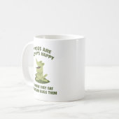 Mug Les grenouilles sont toujours heureuses (Devant gauche)