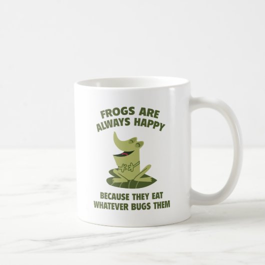 Mug Les grenouilles sont toujours heureuses (Droite)