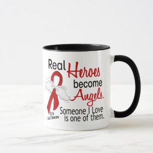 Mug Les héros deviennent maladie cardiaque d'anges