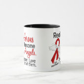 Mug Les héros deviennent maladie cardiaque d'anges (Centre)