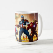 Mug "Les héros galactiques combattent le verre de thé" (Devant droit)