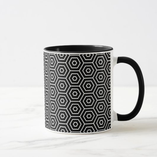 Mug Les hexagones donnent au motif géométrique (Droite)