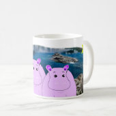 Mug Les hippopotames dans la boue d'eau (Devant droit)