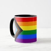 Mug Les histoires comptent Gay Pride Intersection Drap (Devant gauche)