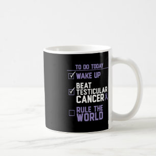 Mug Les hommes battent le cancer testiculaire domine l