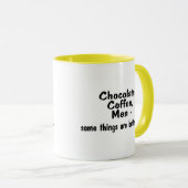 Mug Les hommes de café de chocolat quelques choses (Devant droit)