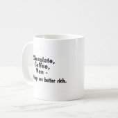 Mug Les hommes de café de chocolat quelques choses (Devant gauche)