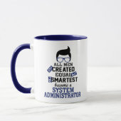 Mug Les hommes les plus intelligents deviennent admini (Gauche)