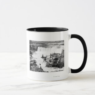 Mug Les hommes pêchant chez Celilo tombe photographie