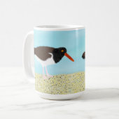 Mug Les huîtres américaines sur la plage (Devant gauche)