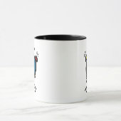 Mug les imbéciles de tableau i aiment mon chien (Centre)