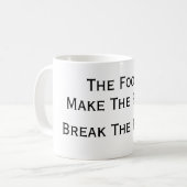 Mug Les imbéciles établissent les règles, les règles (Devant gauche)