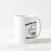 Mug Les imprimantes sentent la peur quand vous êtes da (Devant droit)