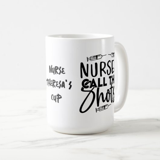 Mug Les infirmières à trois seringues appellent les ch (Devant droit)